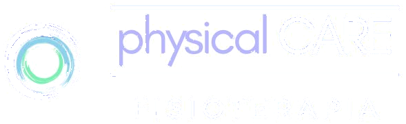 Physical Care Fisioterapia - Logotipo horizontal blanco